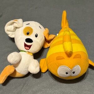 Nickelodeon Bubble Guppies Mr Grouper & Bubble Puppy Set Plush Bundle Toys